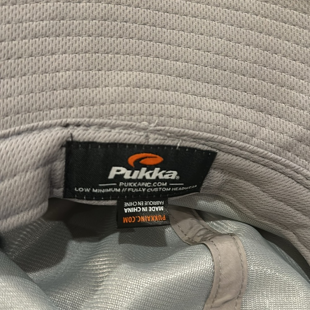 Men’s PUKKA Polyester Bucket Golf Hat Bali Hai Grey Size L/XL - Picture 4 of 5